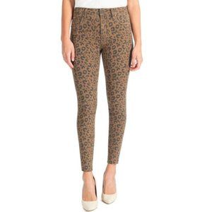 Kut From The Kloth Donna Leopard Print High Rise Stretchy Skinny Ankle Jeans 8P